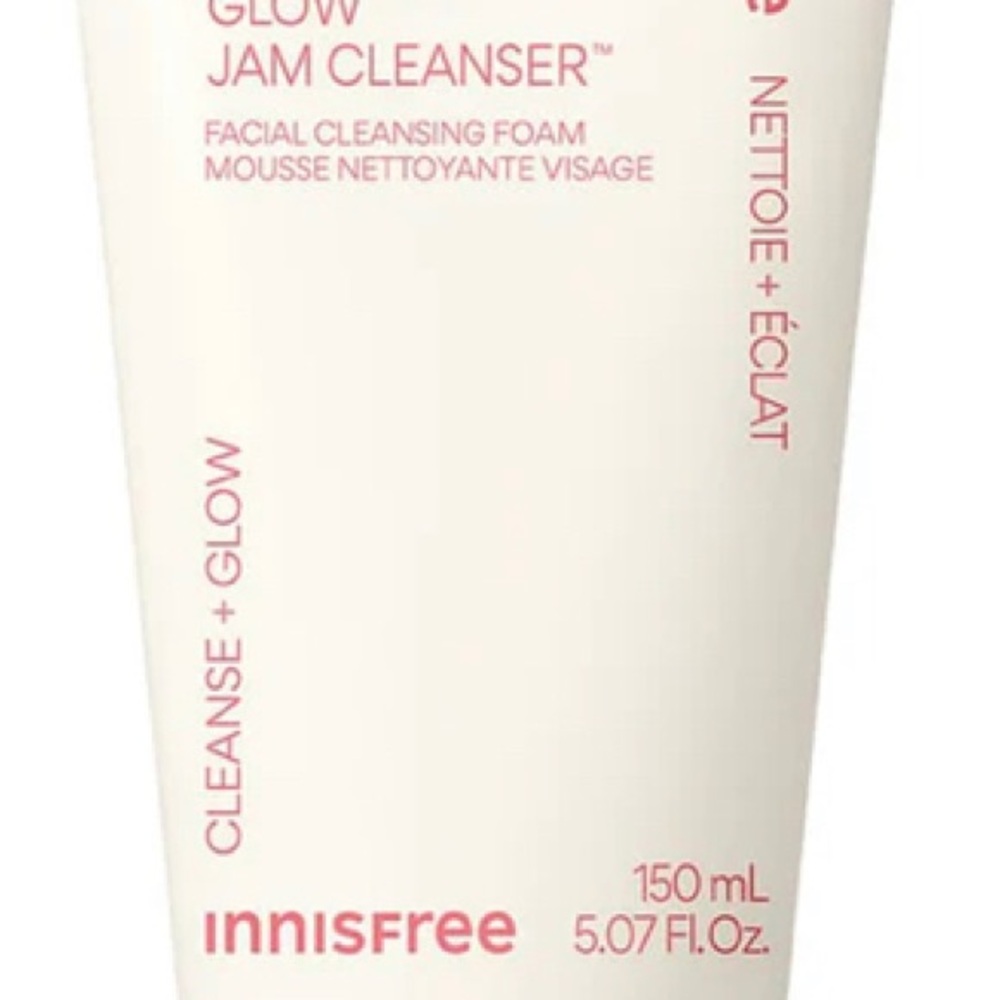 Innisfree cherry blossom Glow Jam Cleanser — Pink Facial Cleansing Foam